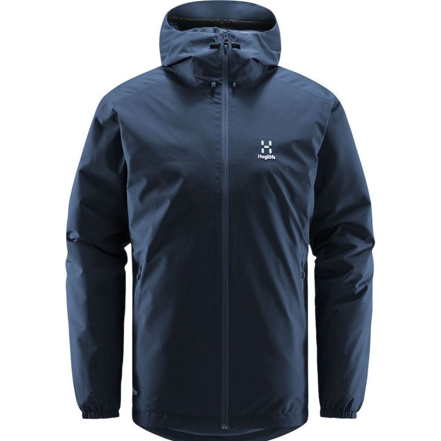 Maend haglofs 3-I-1 Jakker | Haglofs Eldstad 3I1 Mimic Jacket M - Herre Tarn Blue